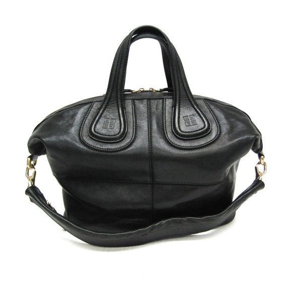 Givenchy Nightingale Women's Leather Handbag,Shoulder Bag Black - Picture 1 of 16